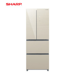 SHARP夏普多门冰箱BCD-423WFXC-N小法式四门家用电冰箱