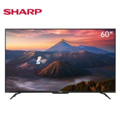 SHARP 夏普60C6UZ 60英寸 4K超高清超薄 AI远场 智能语音 网络平板液晶电视机
