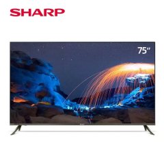 SHARP 夏普4T-M75U5EA 75英寸4K超清全面屏 日本原装面板 智能电视