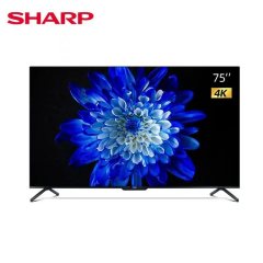 夏普（SHARP）4T-M75Q6EA 75英寸 全面屏 4K超高清HDR10平板电视