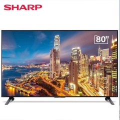 夏普（SHARP）4T-C80E7DA 80英寸 日本原装面板 4K超高清智能平板电视