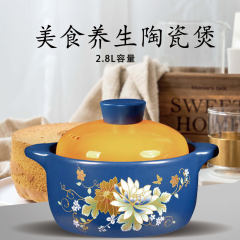 艾逸瑶选繁花锂辉石陶瓷煲2.8L CJ-21101