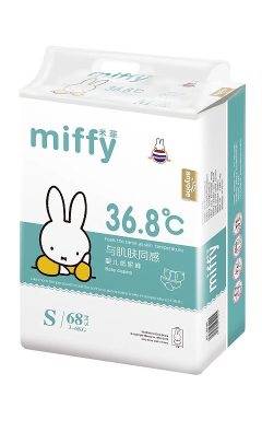 Miffy米菲纸尿裤超薄36°恒温会呼吸的纸尿裤S码（68片） S（68片）