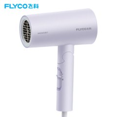 飞科(FLYCO)电吹风机FH6277负离子护发家用可折叠大功率1800W吹风筒标配（ 颜王淡紫色）