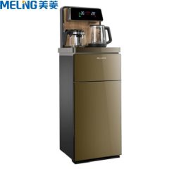 美菱（MeiLing）家用茶吧机 多功能立式饮水机智能触控实时温显童锁保护 MY-YT919 金色 