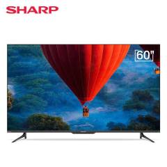 夏普（SHARP）60D6UA 60英寸4K高清语音全面屏智能超薄平板液晶电视机