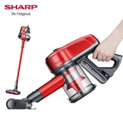 夏普（Sharp）吸尘器家用手持式无线大功率除螨仪大吸力EC-SA85W-R 灵动红豪华版