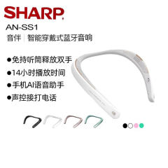 夏普耳机音伴智能穿戴式蓝牙耳机AN-SS1 白色整箱10个