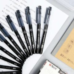 (富连网体验馆自提)晨光考试用MG666系列精品中性笔AGPB6706黑0.5尖锥ST笔头签字笔 A
