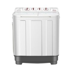 金帅 半自动双缸双桶洗衣机  9公斤大容量  钢化玻璃盖板 强劲电机 XPB90-2669JS 白色